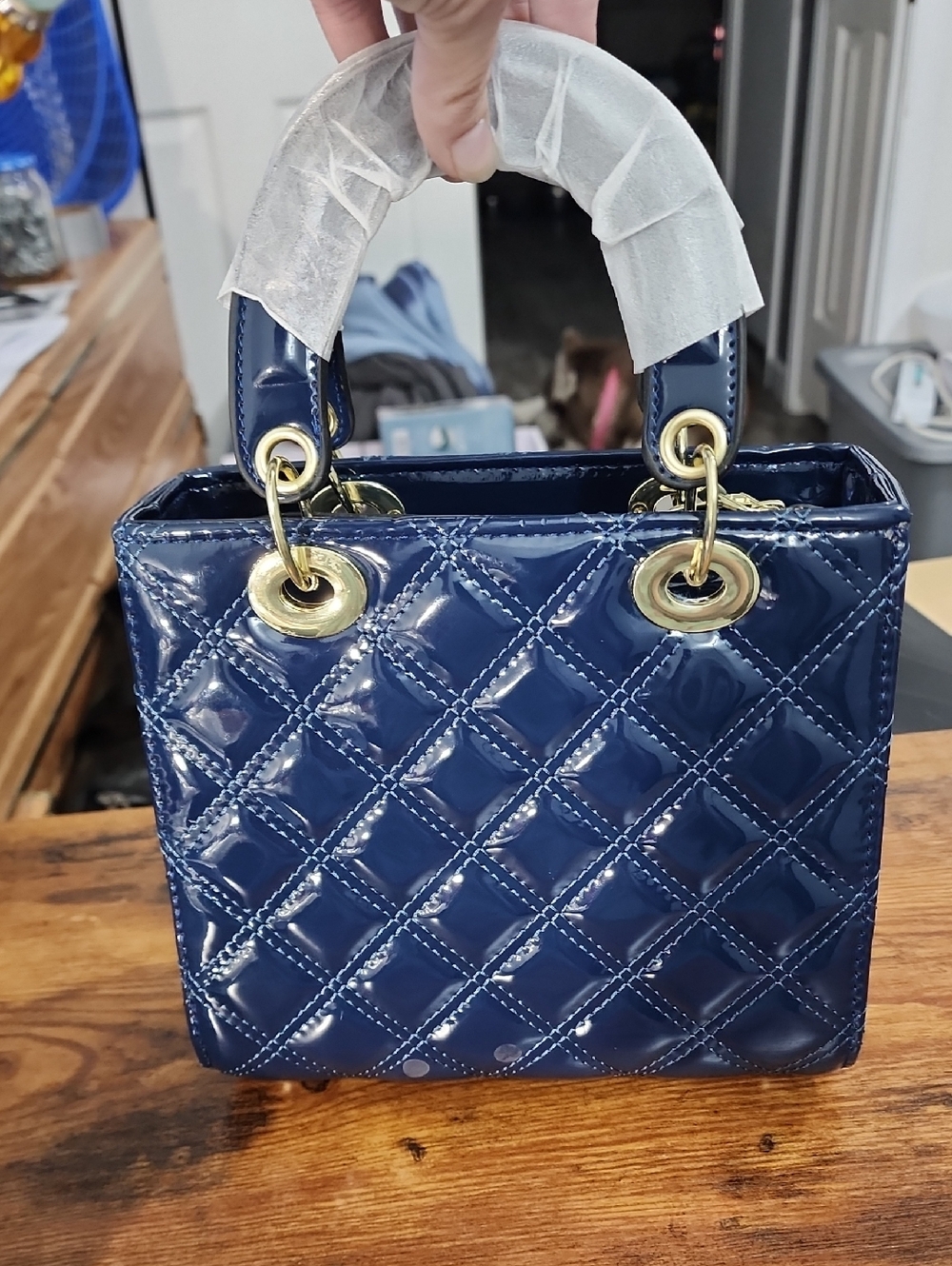 Luxury Crocodile Embossed Handbag, Women's Fashion Tote Bag, Shoulder, Crossbody - Picture 10 of 10